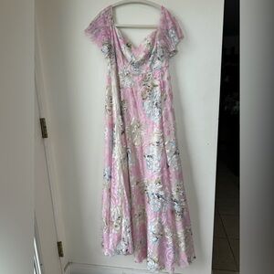 Floral Off-Shoulder Maxi Dress